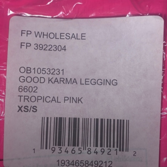 OCT SALE Free People Good Karma leggings - Tropical Pink - Picture 4 of 5